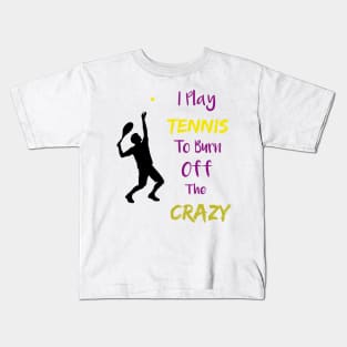 tennis player funny tennis lover Kids T-Shirt